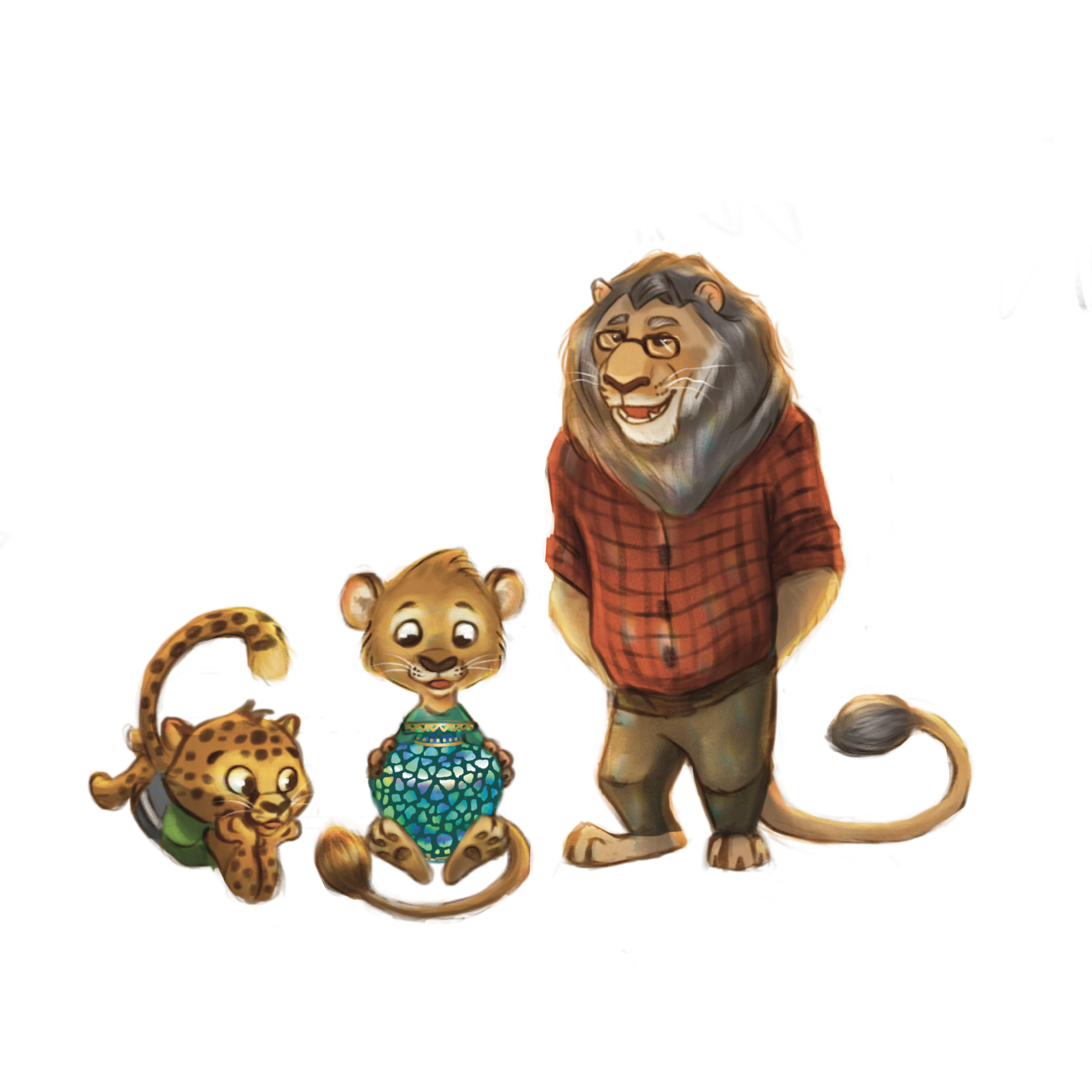 Bush, Grandpa King, and friends from Kingdom Cubs