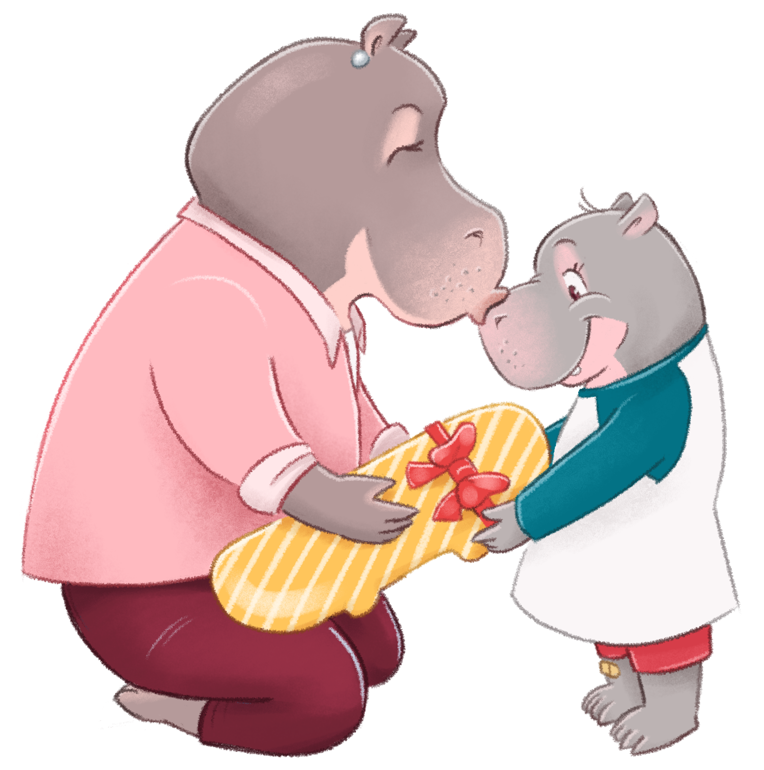 Joni and her mom sharing a moment